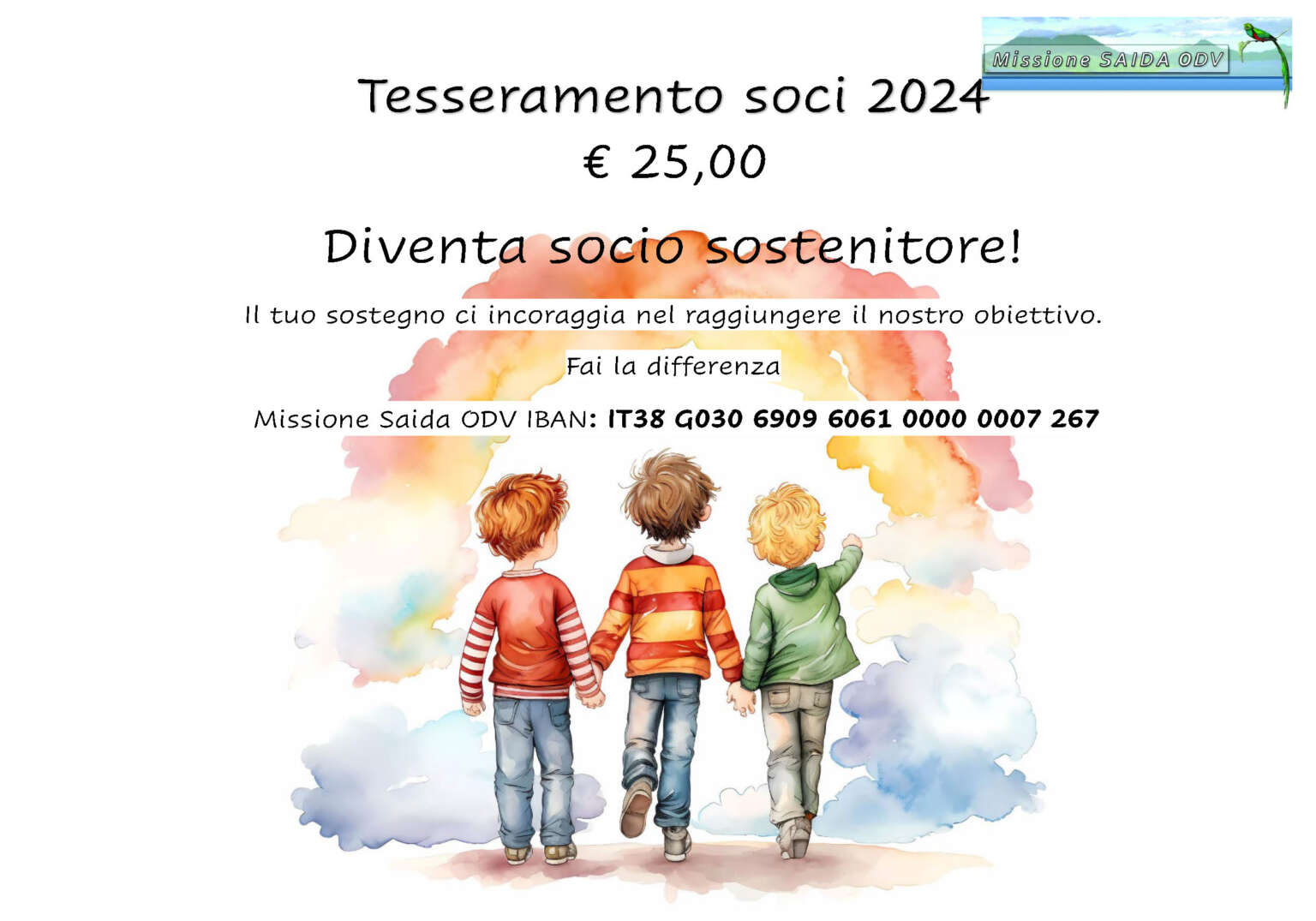 tesseramento soci 2024 Missione Saida ODV